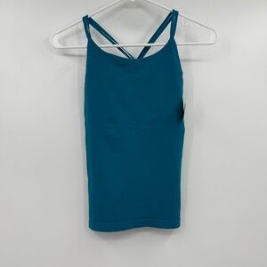 Halogen Top Women Small NEW Teal Camisole Spaghetti Strap Sleeveless 90s Y2K